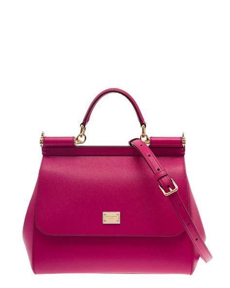 Small Sicily handbag in Fuchsia for Women 